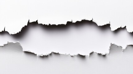 Torn paper, revealing background, studio shot, design element