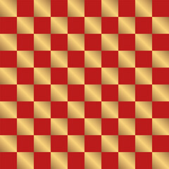 Seamless abstract cage pattern.  The golden square. Geometric and modern vintage background. Vector illustration. It can be used in web design, textiles, packaging, wallpaper, printing.