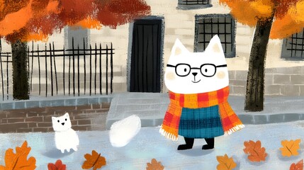 Playful cat and dog enjoying a fun day together in a lush green park filled with sunshine