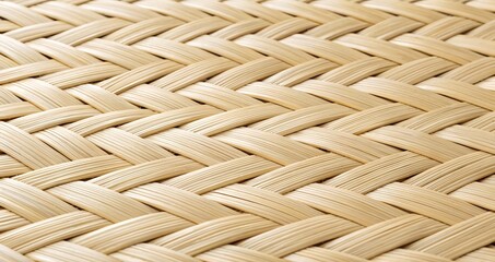 Seamless Beige Rattan Woven Texture – Detailed Natural Fiber Pattern for Design