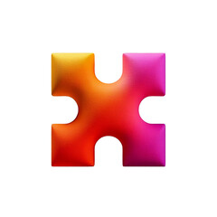 Obraz premium Modern, funky letter X. Bold, Puffy and Playful Typography