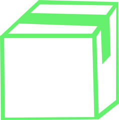 Pudełko – ikona przesyłki lub opakowania © Laura