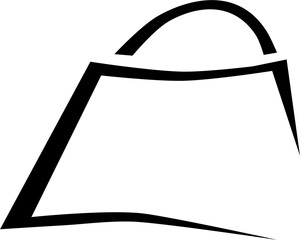  Koszyk na zakupy – ikona w stylu minimalistycznym