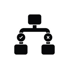 Decision Tree Vector icon