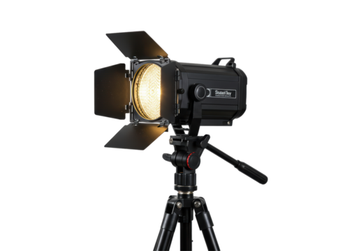 Isolated Professional LED Studio Light with Barn Doors