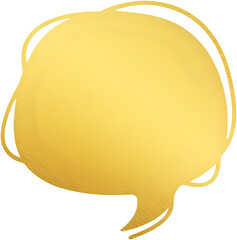 Golden Foil Speech Bubble Icon Design