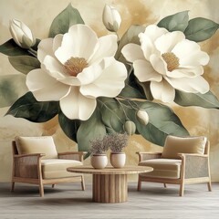 Serene White Camellia
