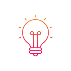 Lightbulb Vector icon
