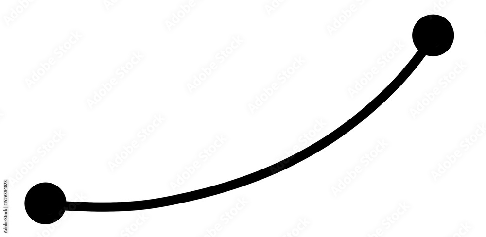 Poster connecting arrow point on transparent background