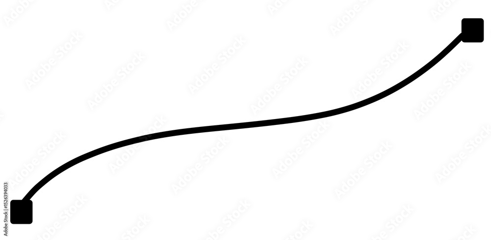 Poster connecting arrow point on transparent background