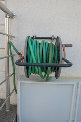 Water hoses on the wall