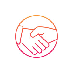 Handshake Vector icon