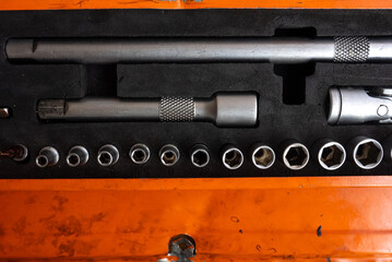 Professional work tools set for technicians in a stylish box.