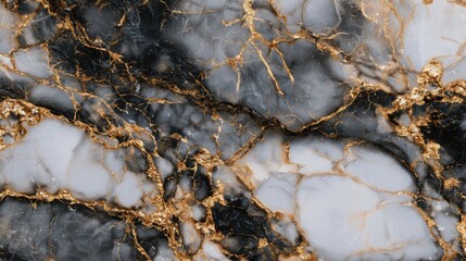 An amazing luxury marble background with a grey and black color palette, golden veins