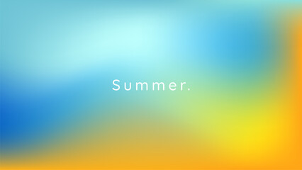 Abstract pastel gradient sky colors. Summer background. Blurry blue and orange gradient colors. Soft pastel rainbow colors. Sunset or sunrise atmosphere background.