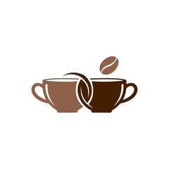Coffee Cup Logo – Minimal Bean Icon for Cafe or Organic Brand