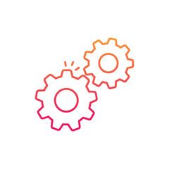 Gears Vector icon