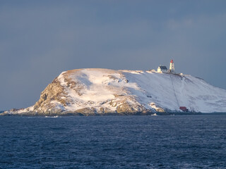 Vardø lighthouse on the island of Hornøya,the easternmost lighthouse in Norway, Troms og Finnmark county.