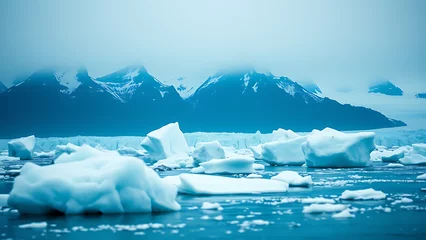  Dramatic photo represents melting glaciers ice caps impacts of global warming on polar regions Icebe © ArtisticLens