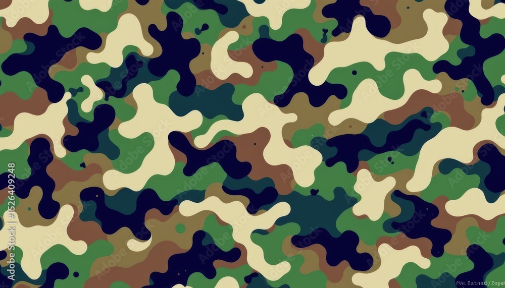 Aufkleber mesmerizing camouflage patterns, a visual symphony of concealment and design