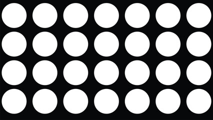 Hand drawn seamless ink polka dot pattern vector background