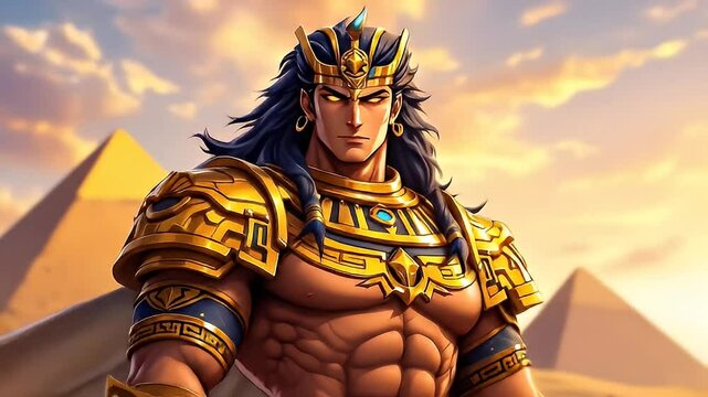 Illustrative vector art of an Indian warrior with a sword and god statue, embodying the beauty, fun, and fashion of the people