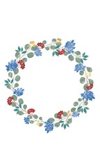 Watercolor autumn wreath