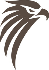 Eagle Head Silhouette Logo for Branding
