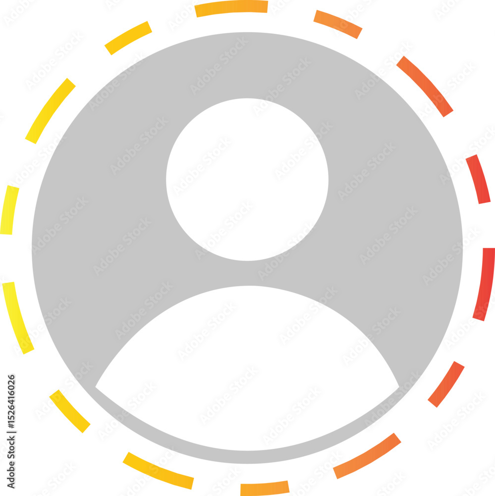 Poster story with user profile avatar icon button flat style. live video streaming frame, social media inte