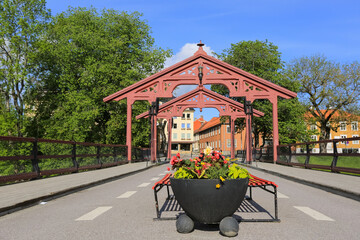 The Old Bridge at the river Nidelva in Trondheim