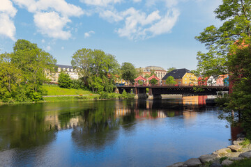 The Old Bridge at the river Nidelva in Trondheim