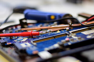 Motherboard repair equipment, fault meter, solder and motherboard
