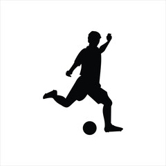 Silhouette football icon