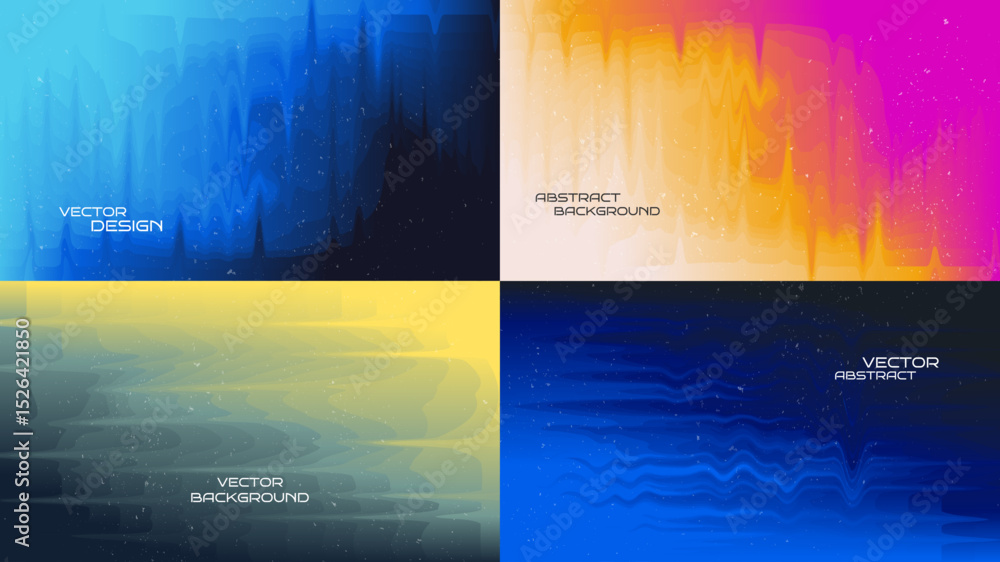 Sticker vector illustration. colorful abstract background with smooth wavy gradient shapes. minimalist desig