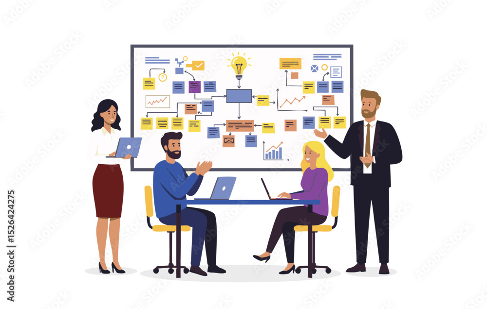 Poster streamlining business processes a collaborative approach to strategic planning and efficient workflo