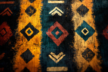 African tribal pattern art creativity scoreboard.