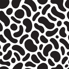 Seamless leopard skin pattern with wild animal spots and natural fur texture design