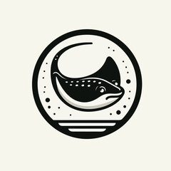 stingray fish vector image