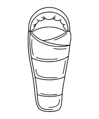 Sleeping Bag Line Art