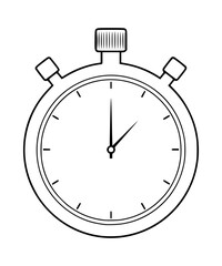 Stopwatch Line Art