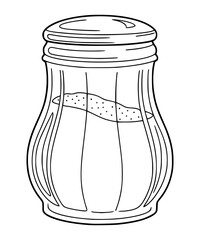 Sugar Jar Line Art