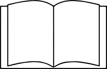 open book with blank pages