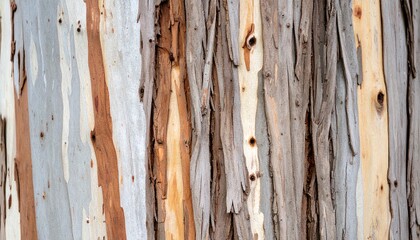 Shredding Eucalyptus Bark Texture Detail
