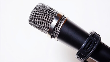 High-quality studio mic on a clean white background, perfect for product displays or promotional use.

