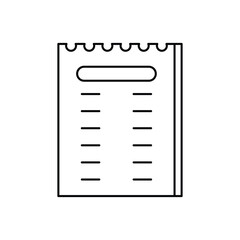 Shopping List Vector icon