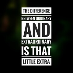 Extraordinary Effort Motivational Quote on Achieving Success
