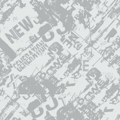Sport seamless abstract pattern. Grunge urban repeated backdrop for textile, wrapping paper. Lines elements, brushe stroke.