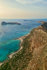 Fototapeta premium Incredible colors of the sea at Balos Bay, western Crete