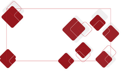 White background with abstract red grey square decoration. Vector illustration for modern presentation background  brochure design  business card background  website slider  modern vector