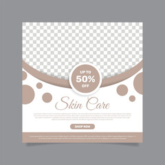Modern Beauty Center Makeup Social Media Post Template